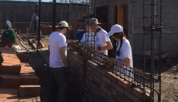 One of my activities with NicaPhoto was to assess and guide community visits from US groups. This is a Builders Beyond Borders group doing construction work at the new NicaPhoto facility. 