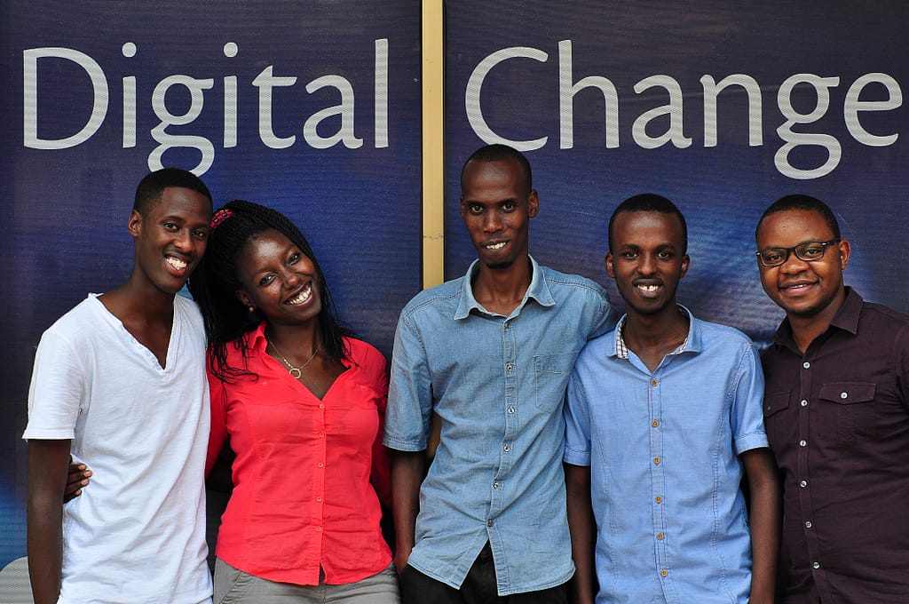 The team of Academic Bridge, an educational technology start-up that has been advised by the African Entrepreneur Collective.