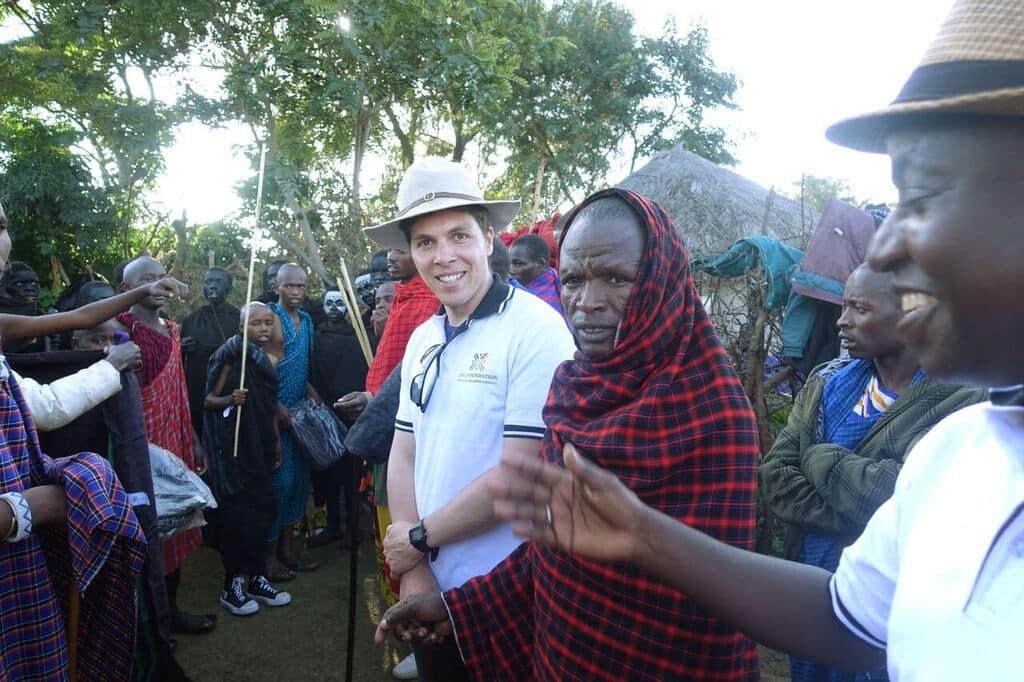I was honored to be invited to a Masai circumcision ceremony in Enjoro village. In a short presentation before the 'main event', I gifted the young men their ceremonial garments.
