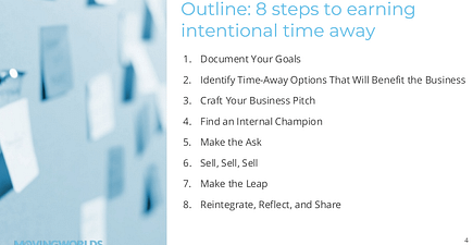 8 steps to asking your boss for time away from work- movingworlds