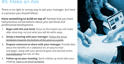 Tips and tricks to make the ask