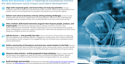 Connect the Dots Between Leadership Development and Social Impact