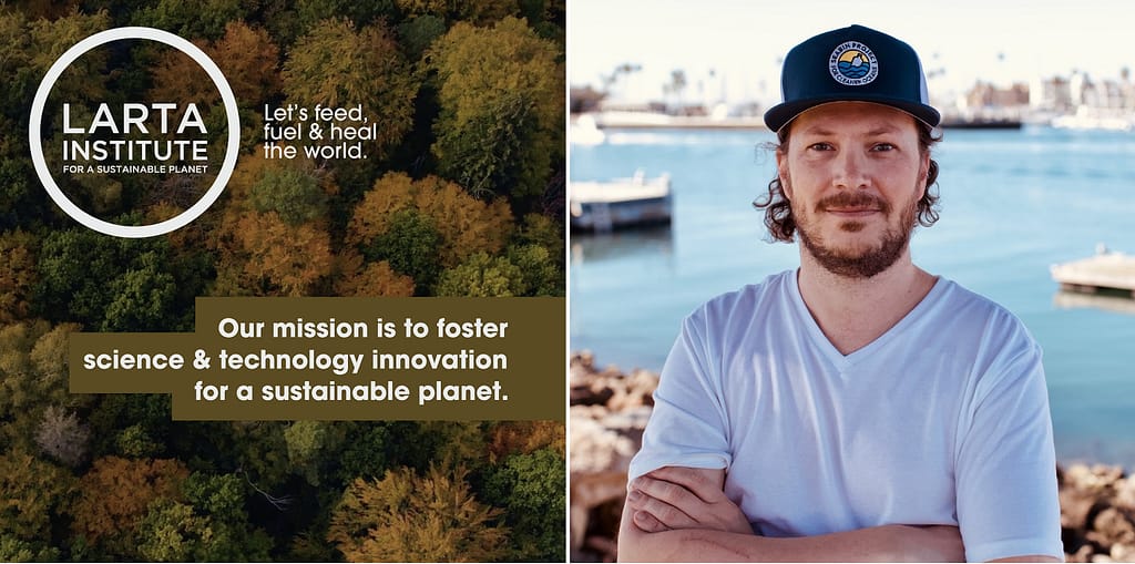 Lewis Rowe in his new roles with Seabin Project and Larta Institute