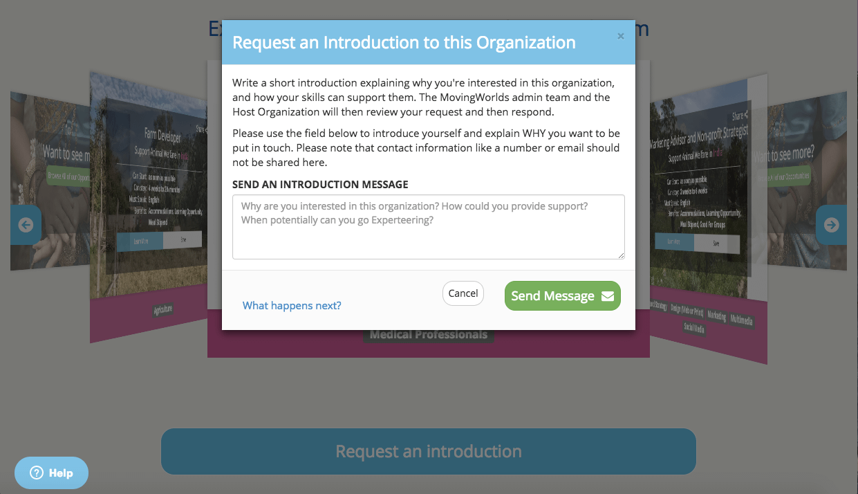 Request an introduction