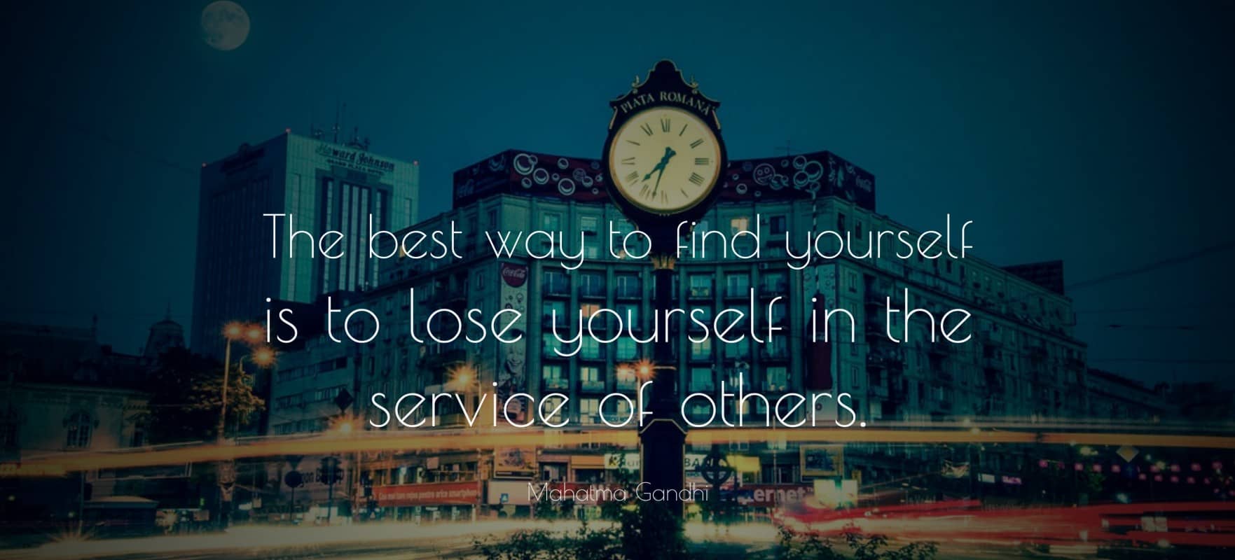 Find yourself through service quote