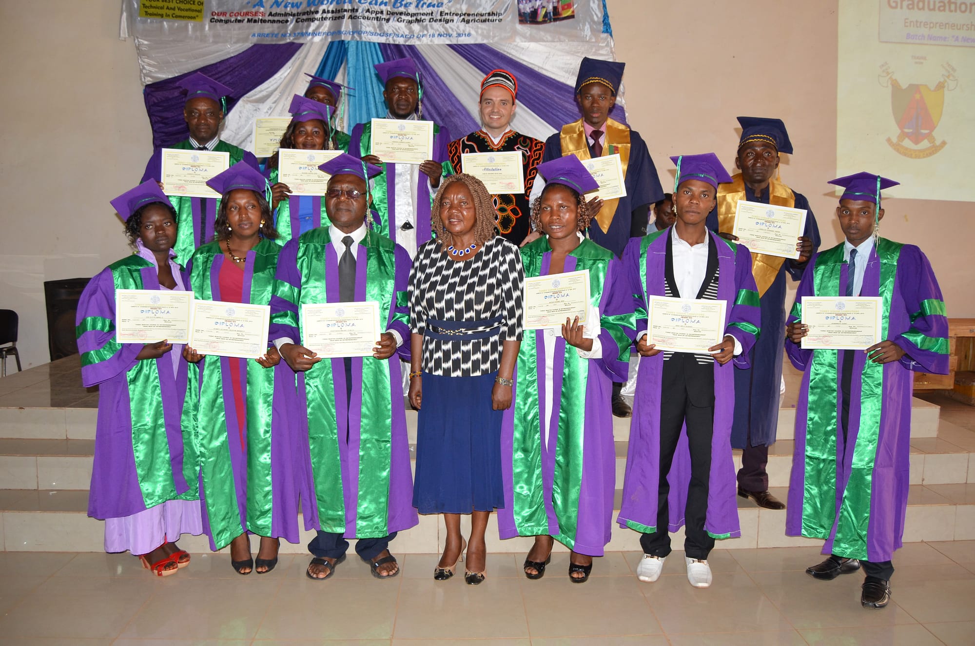 The proud graduates of the Tobby Vision Entrepreneurship Course.