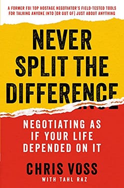 Cover of the book "Never Split the Difference"