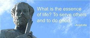 Aristole quote about service