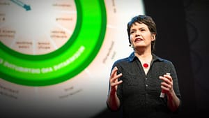 Image of Kate Raworth Doughnut Economics presentation