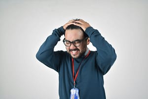 Image of embarrassed at work