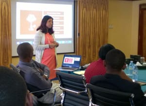 To teach is to learn twice: Ashanka, pictured here, is teaching strategy skills and process. (Photo by Ashanka Iddya)