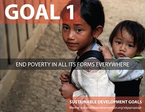 SDG Goal 1 - Poverty from United Nations Sustainable Development Goals