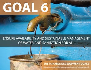 SDG Goal 6 Clean Water from United Nations Sustainable Development Goals