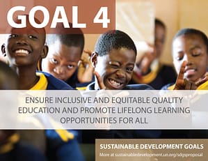 SDG Goal 4 - Education from United Nations Sustainable Development Goals