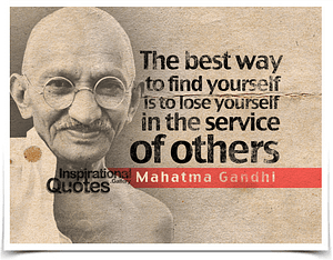 Best way to find yourself quote Gandhi
