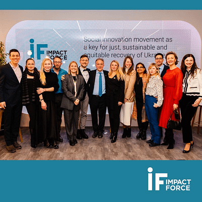 Image from Impact Force Ukraine Accelerator launch at Davos 2023