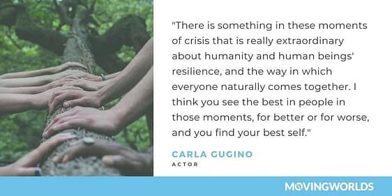 Carla Gugino quote about moments of crisis