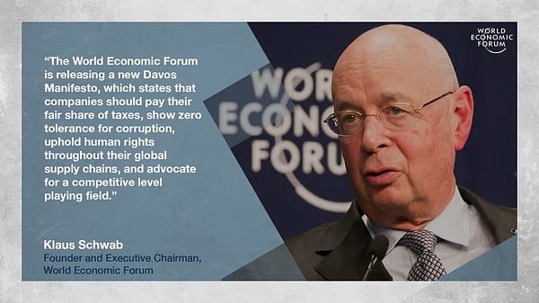 Quote from World Economic Forum Chairman and Founder Klaus Schwab about Davos 2023