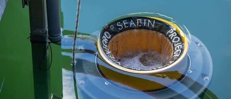 Seabin filter, installed in partnership with Coca Cola Australia to stop plastic pollution